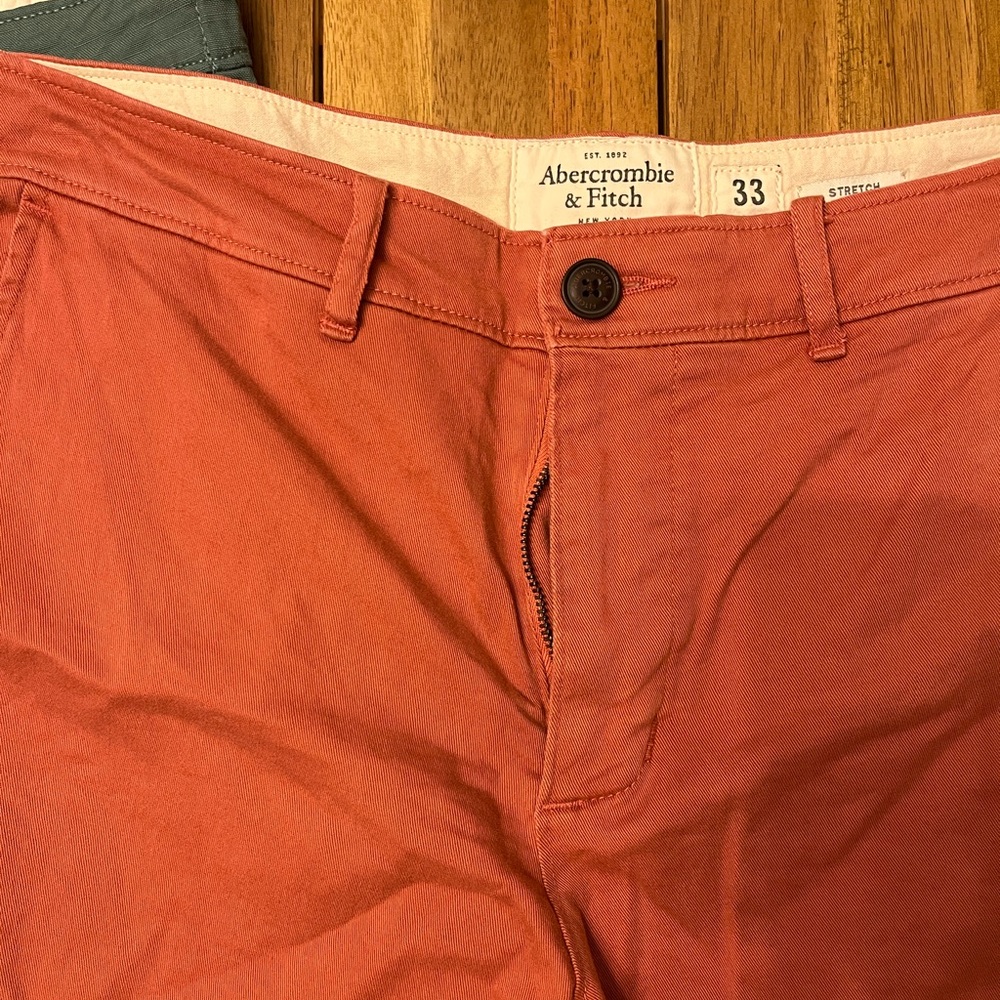 A&F Man shorts size 33 and size L for two colors